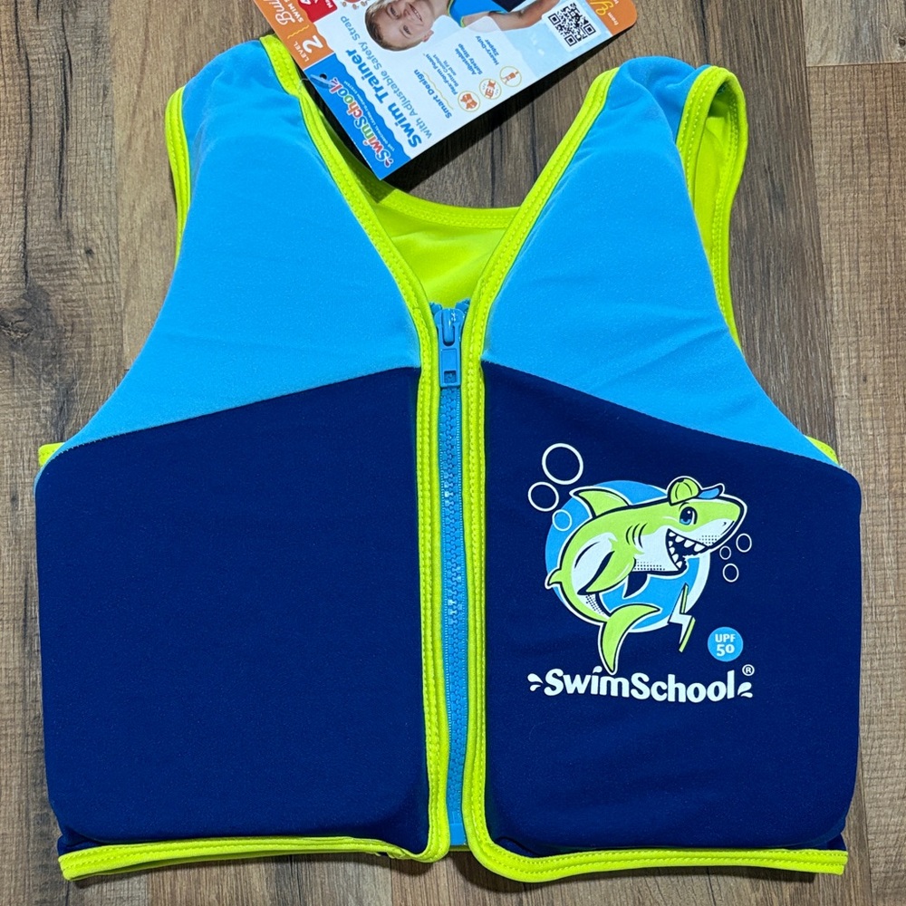 SwimSchool – Swim Trainer Kids’ Swim Vest – 4-6 Years – Brand NWT